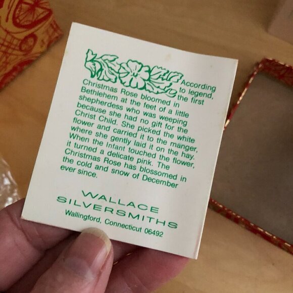 1978 Wallace Silversmiths Silver Anniversary Sleigh Bell - 8th Annual Ornament - Picture 9 of 10